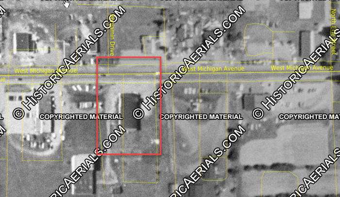 Frosty Bowling Lanes - 1955 Aerial